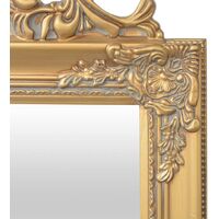 Free-Standing Mirror Baroque Style 160x40 cm Gold - Gold
