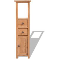 Corner Cabinet 26x26x94 cm Solid Oak Wood - Brown