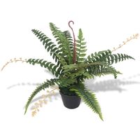 Artificial Fern Plant with Pot 50 cm Green