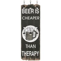 Wall-mounted Coat Rack with 6 Hooks 120x40 cm BEER CHEAPER - Multicolour