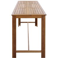 Bar Table Solid Acacia Wood 150x70x105 cm