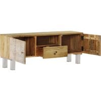 TV Cabinet Solid Mango Wood 118x30x45 cm - Brown