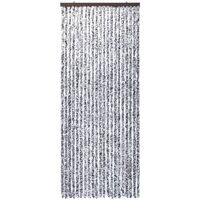 Insect Curtain Brown and Beige 90x220 cm Chenille - Multicolour