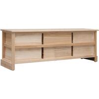 Hall Bench Natural 115x30x40 cm Wood - Brown