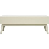 Coffee Table with 2 Drawers Carving Grey 110x50x40 cm Wood - Grey