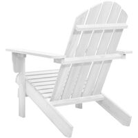 Garden Chair Wood White - White