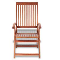 Folding Garden Chairs 2 pcs Solid Acacia Wood Brown - Brown