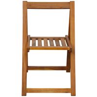 Folding Garden Chairs 2 pcs Solid Acacia Wood - Brown
