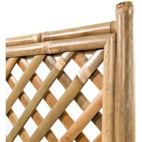 Garden Raised Bed with Trellis Bamboo 70 cm - Brown