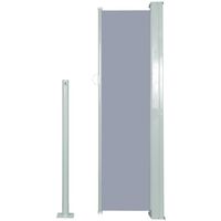 Retractable Side Awning 120 x 300 cm Grey - Grey