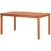 Garden Table 150x90x74 cm Solid Acacia Wood - Brown