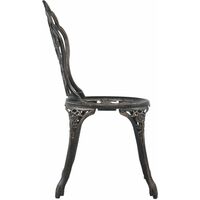 Bistro Chairs 2 pcs Bronze Cast Aluminium