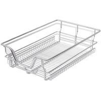 Pull-Out Wire Baskets 2 pcs Silver 400 mm - Silver