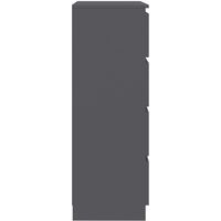 Sideboard Grey 60x35x98.5 cm Chipboard - Grey
