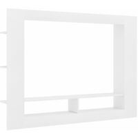 TV Cabinet White 152x22x113 cm Chipboard - White