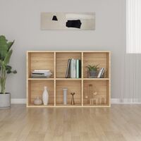 Book Cabinet/Sideboard Sonoma Oak 66x30x97.8 cm Chipboard - Brown