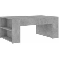 Coffee Table Concrete Grey 100x60x42 cm Chipboard - Grey