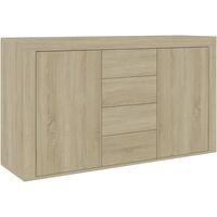 Sideboard Sonoma Oak 120x36x69 cm Chipboard - Brown