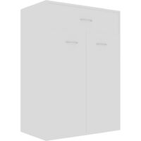 Shoe Cabinet White 60x35x84 cm Chipboard - White