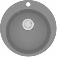 Granite Kitchen Sink Single Basin Round Grey - Grey