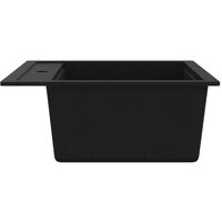 Granite Kitchen Sink Single Basin Black - Black