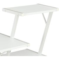 Desk with Shelf White 116x50x93 cm - White
