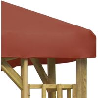 Gazebo 3x3 m Terracotta - Red