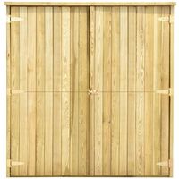 Garden Tool Shed 163x50x171 cm Impregnated Pinewood - Brown