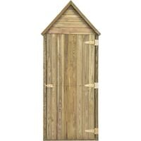 Garden Tool Shed with Door 77x37x178 cm Impregnated Pinewood - Brown