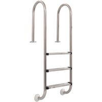 Pool Ladder 3 Steps Stainless Steel 120 cm - Silver