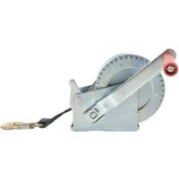Hand Winch with Strap 540 kg - Silver