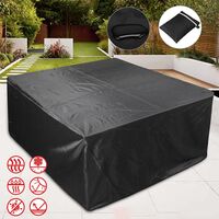 Patio Furniture Covers, Outdoor Furniture Covers Made of 210D Duty Oxford Fabric,Windproof Waterproof, Rain Snow Dust WindProof, Anti-UV, 127x127x74cm