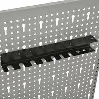 Wall-mounted Peg Boards 4 pcs 40x58 cm Steel - Grey