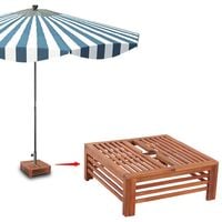 Wooden Parasol Stand Cover - Brown