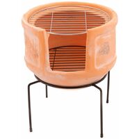 RedFire Fireplace Lima with Grill Clay Straw - Multicolour
