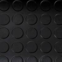 Floor Mat Anti-Slip with Dots 5 x 1 m Rubber - Black