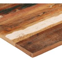 Square Table Top 70x70 cm 25-27 mm Solid Reclaimed Wood - Multicolour