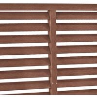 Louver Fence WPC 170x170 cm Brown