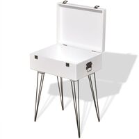 Side Cabinet 40x30x57 cm White - White