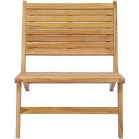 Garden Chair Solid Teak Wood - Brown