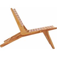 Garden Chair Solid Teak Wood - Brown