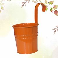 Metal Hanging Plant Pot for Balcony, Fence, Garden, Home