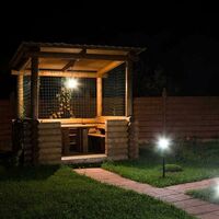 Hanging solar chicken coop with solar LED light for camping, hiking, chicken coop, garden shed