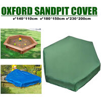 Sandbox Cover with Drawstring Waterproof Sandpit Pool Cover Square Protective Cover for Sandbox Oxford Cloth Sandbox Canopy for Home Garden Outdoor Pool 140*110cm