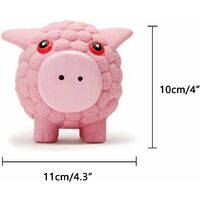 Dog Toy, Dog Squeak Toys, Dog Toys Dog Squeaker Toy Interactive Toy Sound Dog Toy Squeaky Toy Loves Dog Latex Toy Educational Toy Dog Chewing Toy (Pig)