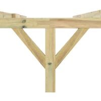 Lean-To Pergola 3x3x2.1 m Wood