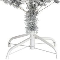 Artificial Christmas Tree with Stand Silver 150 cm PET - Silver