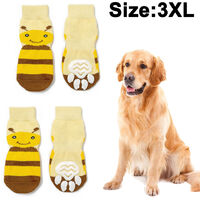 4pcs Pet Socks Non Slip Dog Socks Foot Cover Cotton Socks Dog Paw