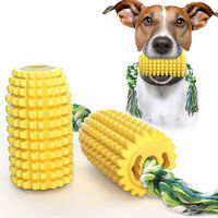 Dog Toy Puppy Toys Dogs Supplies, Corn-Shaped Dog Chew Molar Stick with Teeth Cleaning Function, Durable Tough New Material, style 1