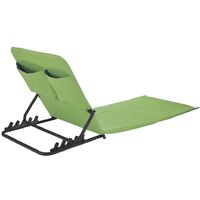 423982 HI Foldable Beach Mat Chair PVC Green - Green